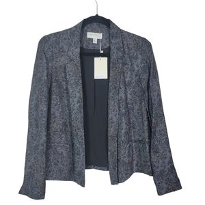 NWT See U Soon Open Front Gray Blazer Size Small 100% Viscose